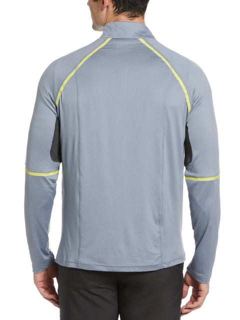 Men's Sun Protection Quarter Zip Golf Shirt