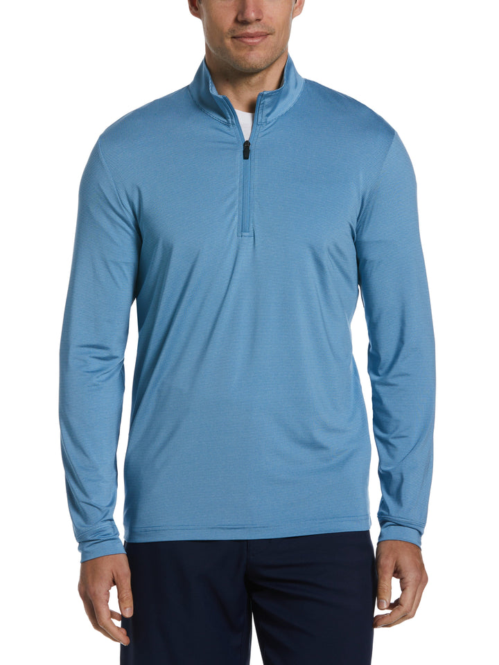 Sun Shade 1/4 Zip Golf Pullover (Cendre Bl Htr) 