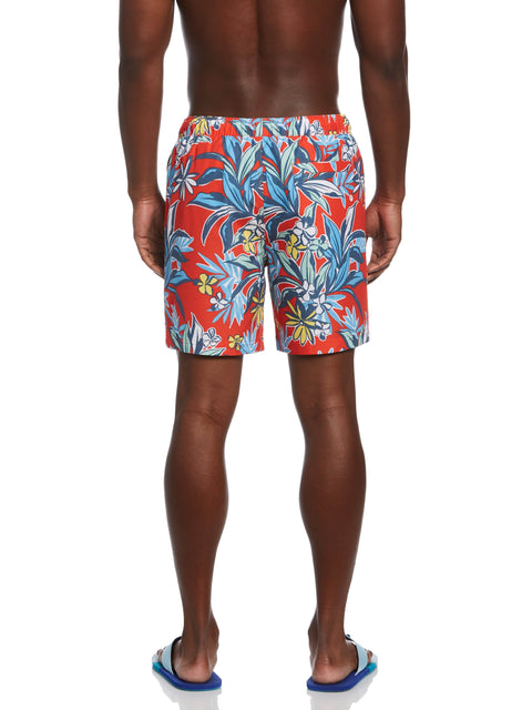Men's Swim Elastic Valley Large Flower