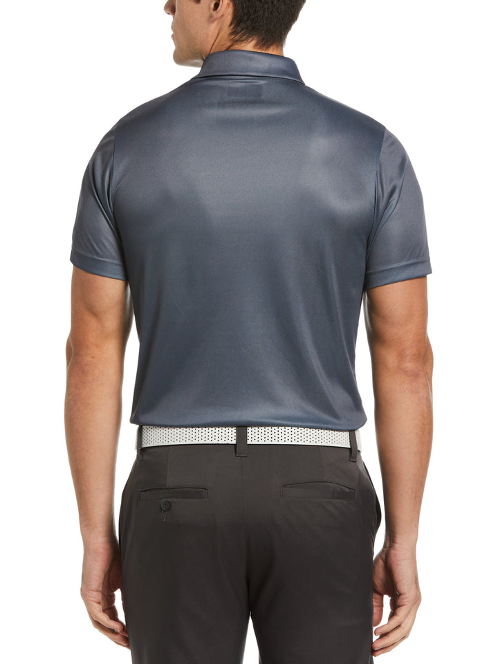 Terrain Texture Golf Polo (Ombre Blue) 