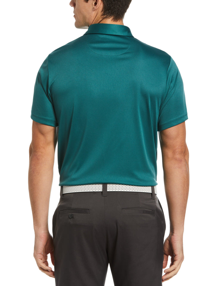 Terrain Texture Golf Polo (Green Heron) 