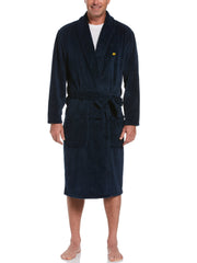 Men's Textured Fleece Robe