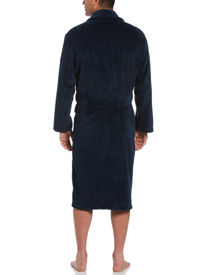 Men's Textured Fleece Robe