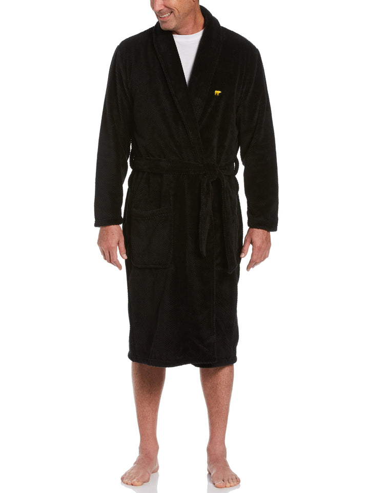 Men's Textured Fleece Robe