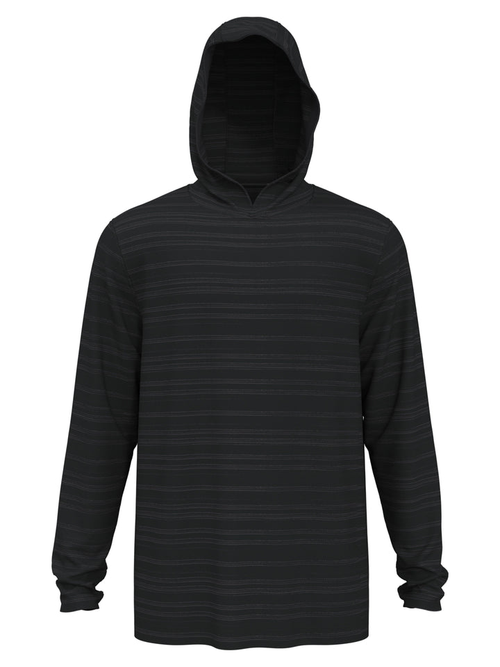 Textured Stripe Golf Hoodie (Asphalt) 
