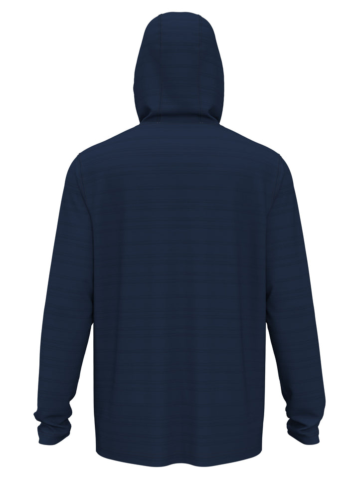 Textured Stripe Golf Hoodie (Saragasso Sea) 