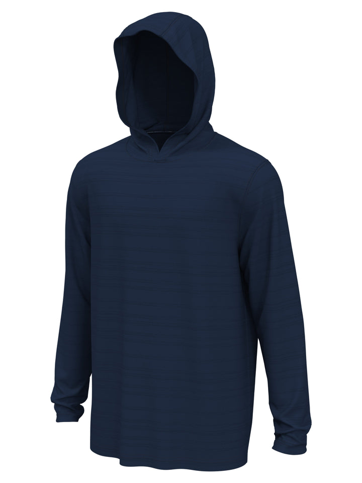 Textured Stripe Golf Hoodie (Saragasso Sea) 