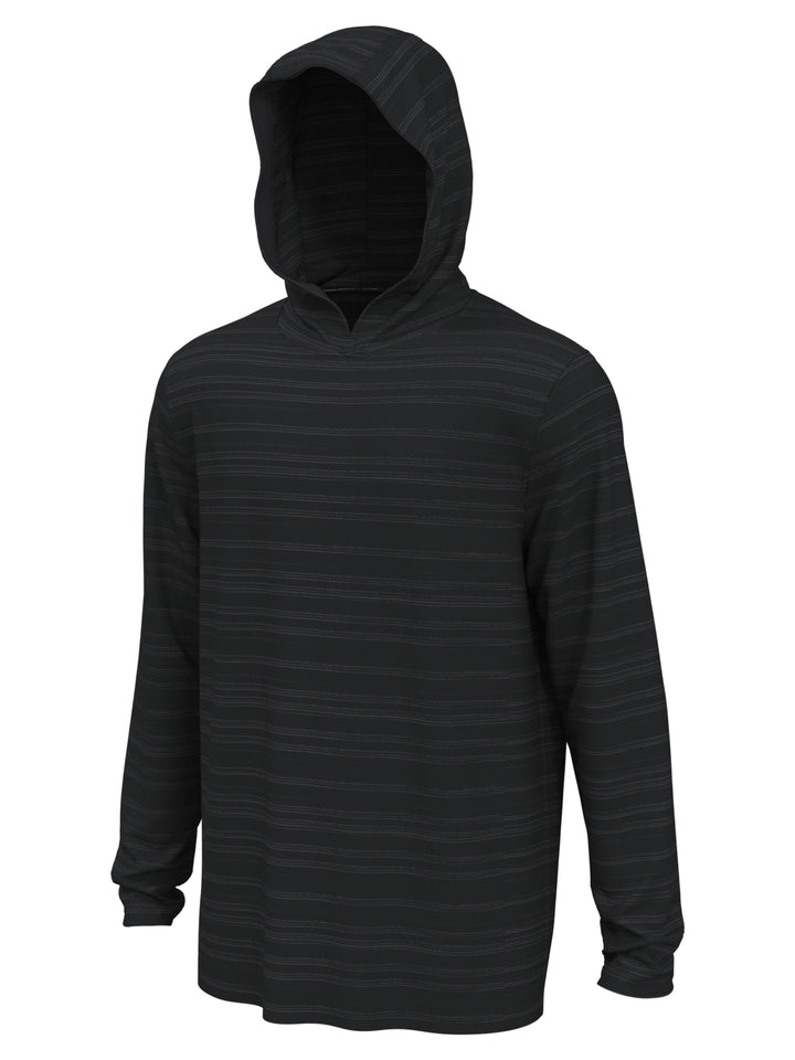 Textured Stripe Golf Hoodie (Asphalt) 