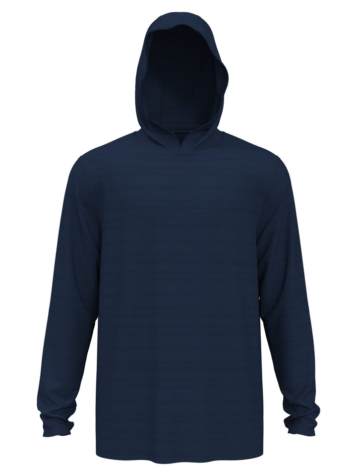 Textured Stripe Golf Hoodie (Saragasso Sea) 