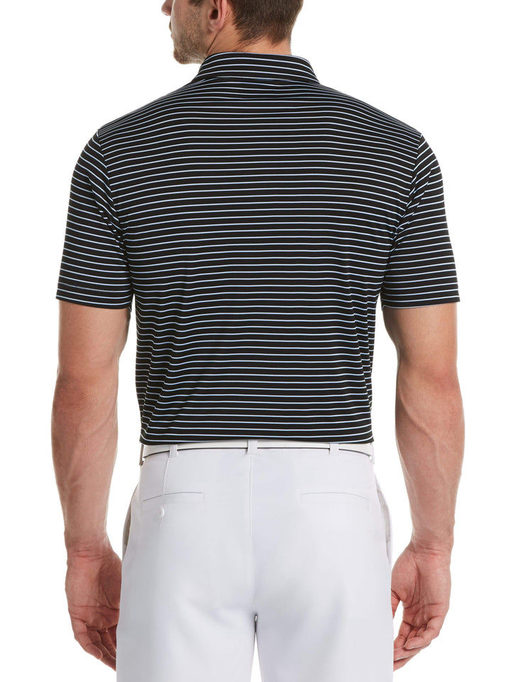 Men's Three-Color Stripe Golf Polo