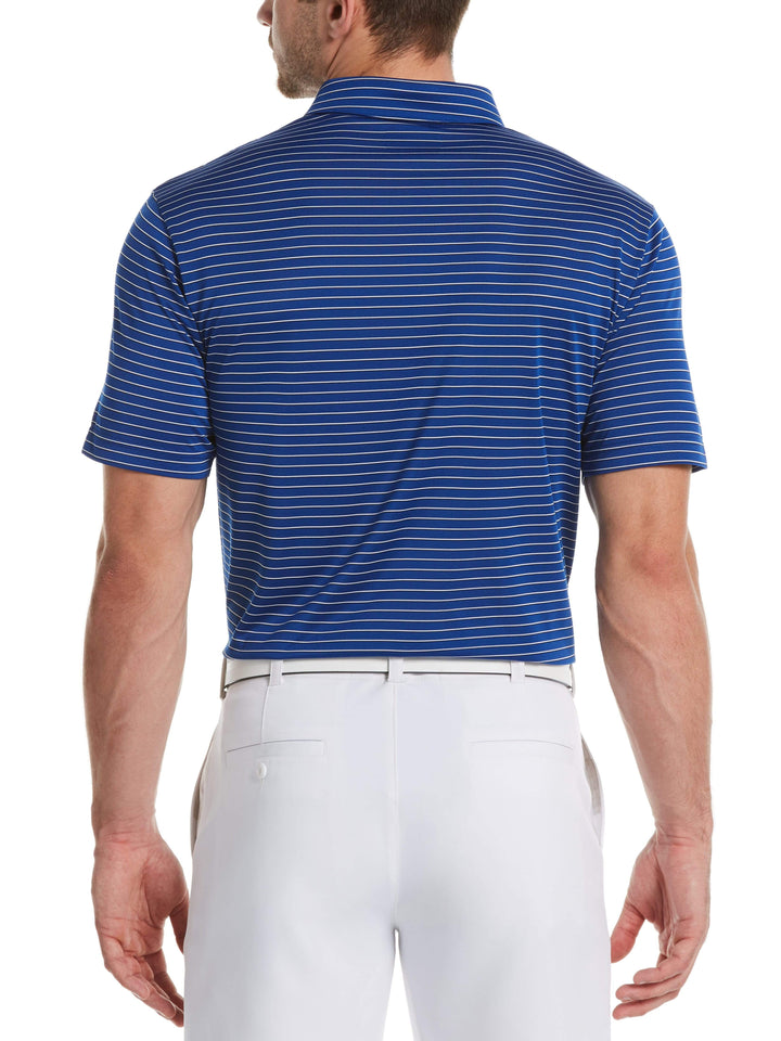 Men's Three-Color Stripe Golf Polo