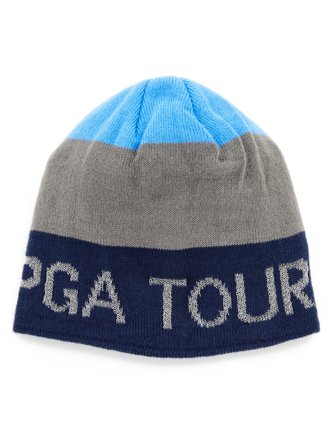 Three Color Striped Golf Beanie (Super Sonic) 