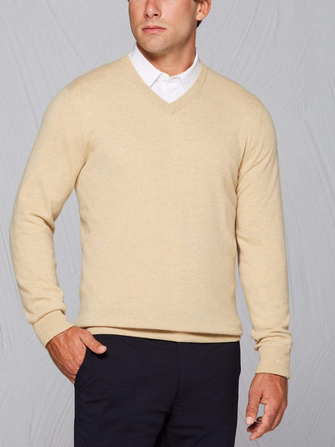Men's Tour Authentic Cashmere V-Neck Sweater