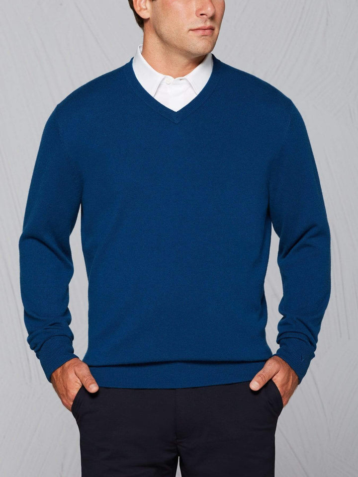 Men's Tour Authentic Cashmere V-Neck Sweater
