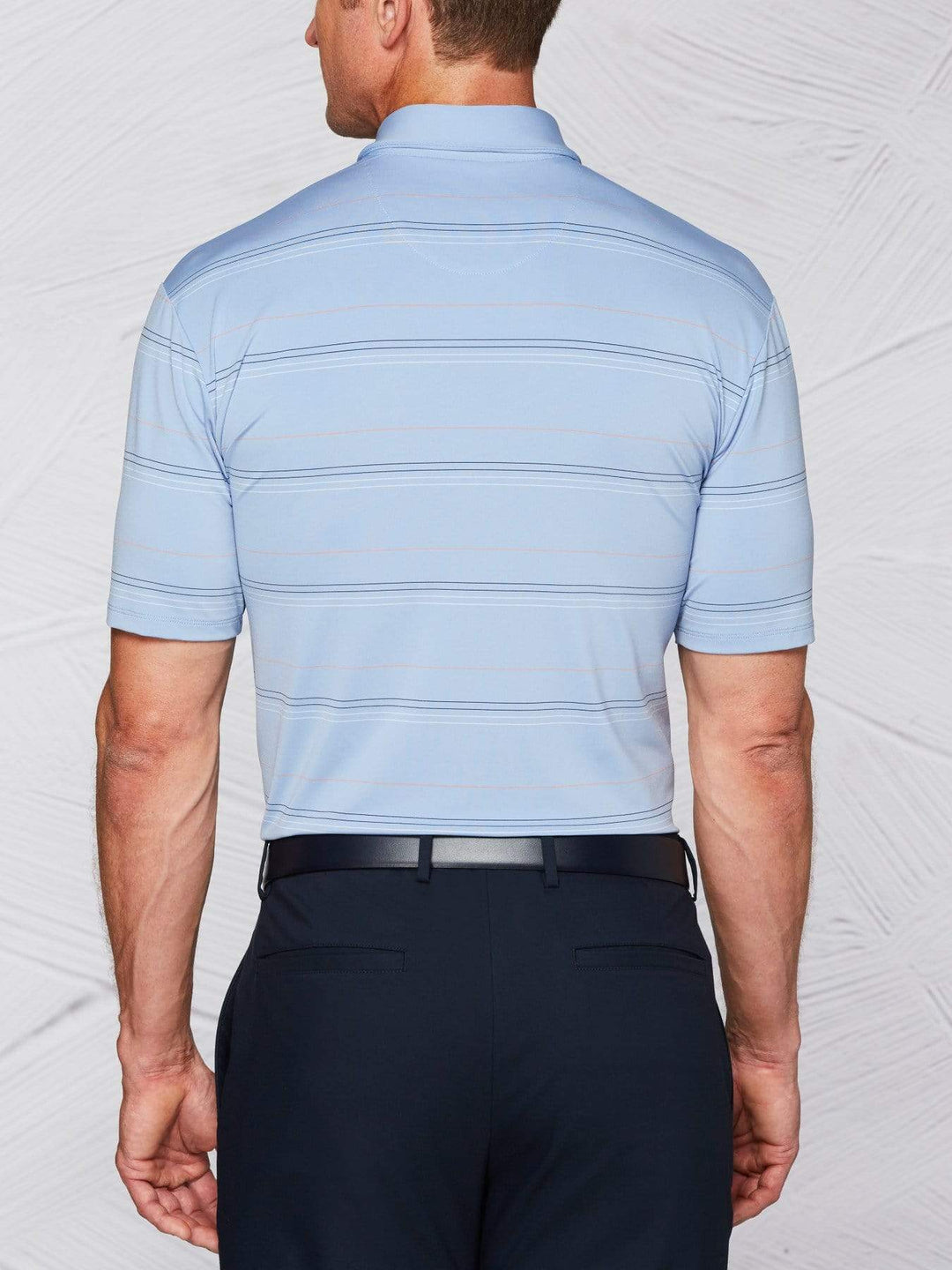 Men's Tour Authentic Micro Stripe Polo