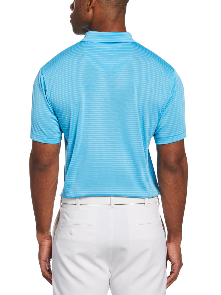 Two Color Stripe Golf Polo (Swim Cap) 
