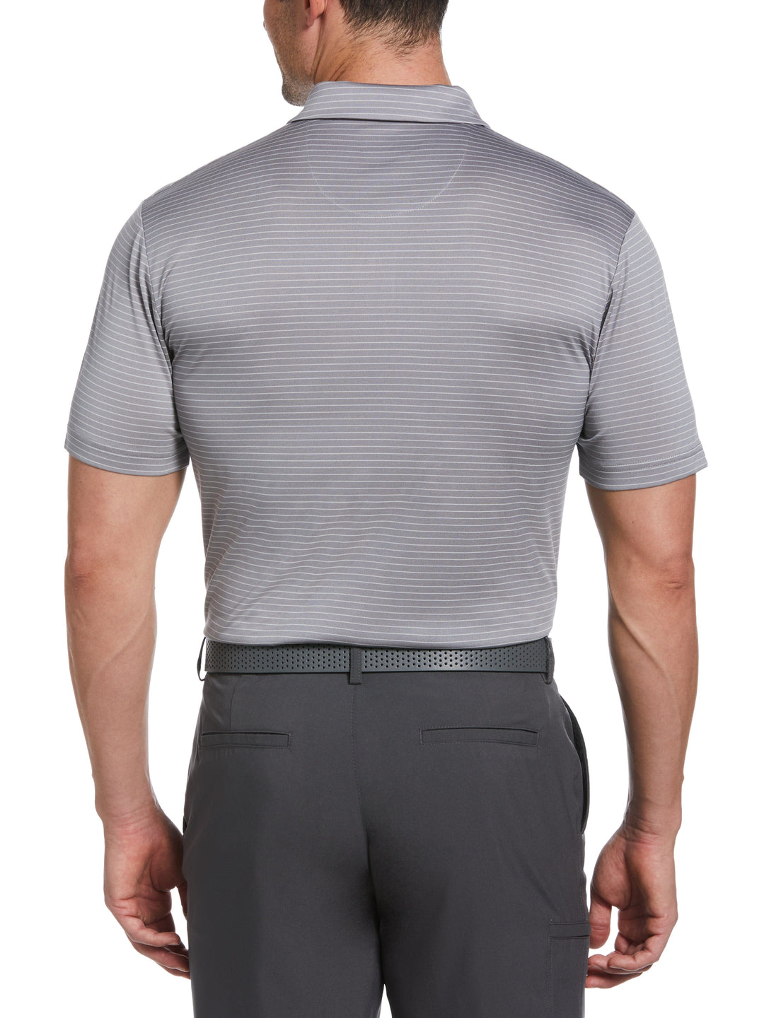 Two Color Stripe Golf Polo (Tradewinds) 