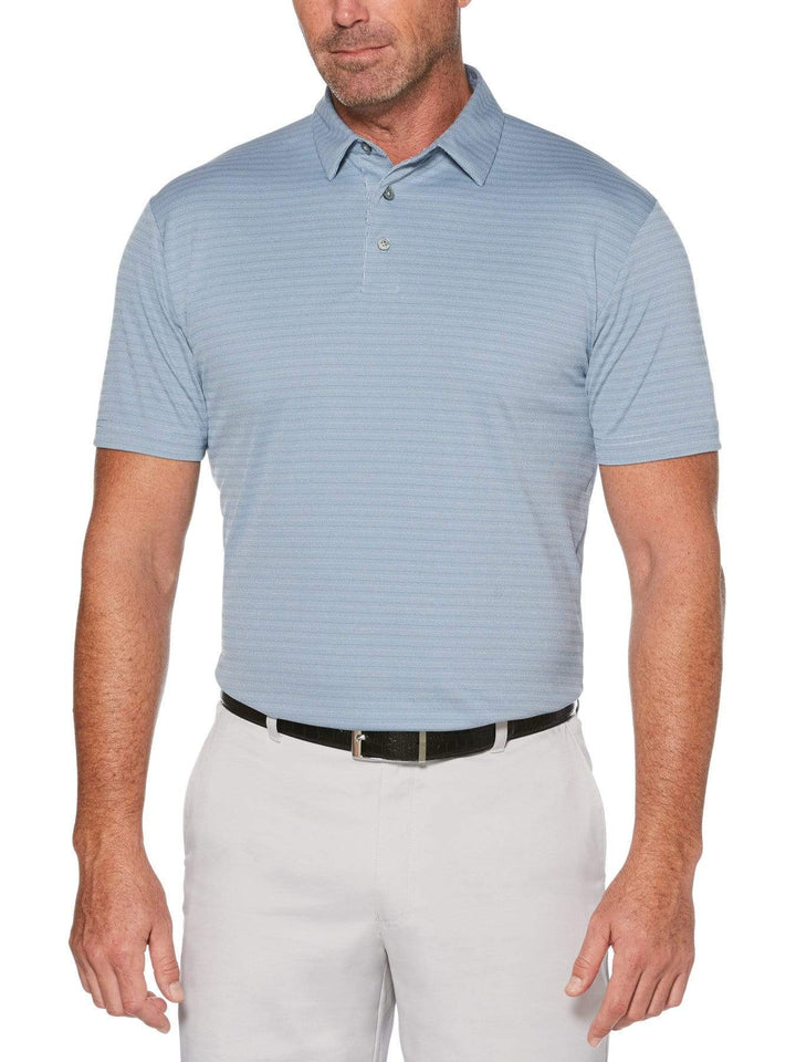 Men's Two Tone Horizontal Jaquard Polo