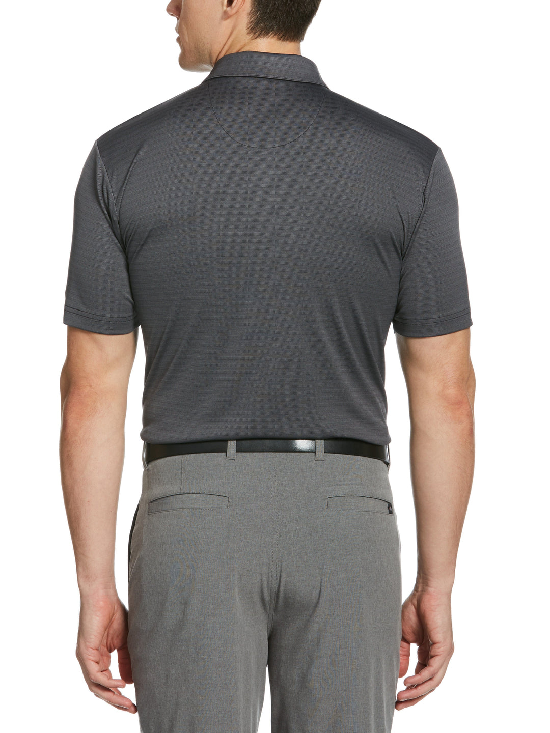 Men's Two Tone Horizontal Jaquard Polo