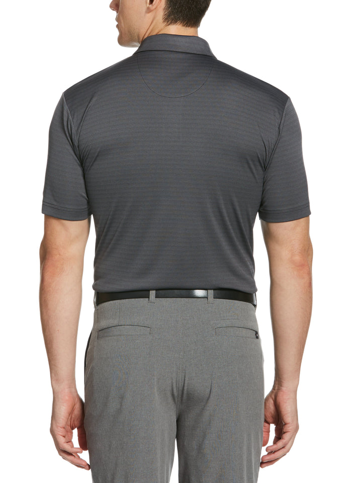 Men's Two Tone Horizontal Jaquard Polo