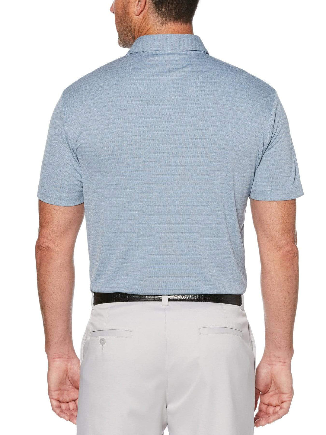 Men's Two Tone Horizontal Jaquard Polo