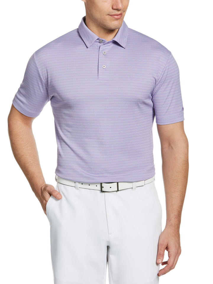Men's Two Tone Horizontal Jaquard Polo