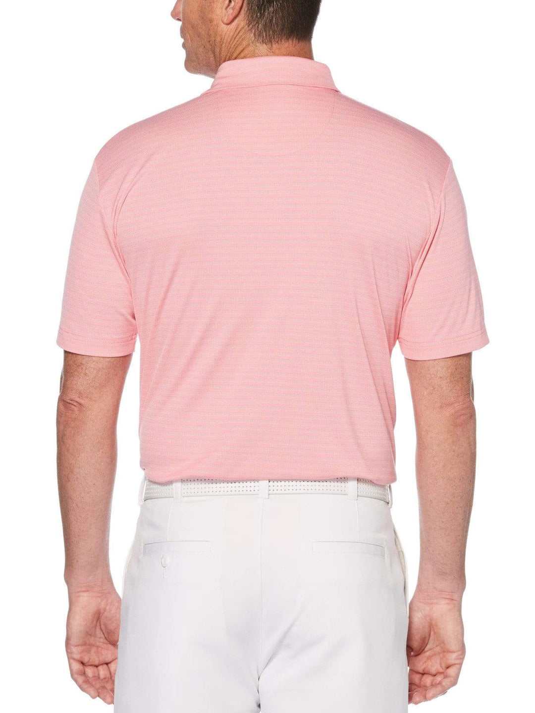 Men's Two Tone Horizontal Stripe Jacquard Polo