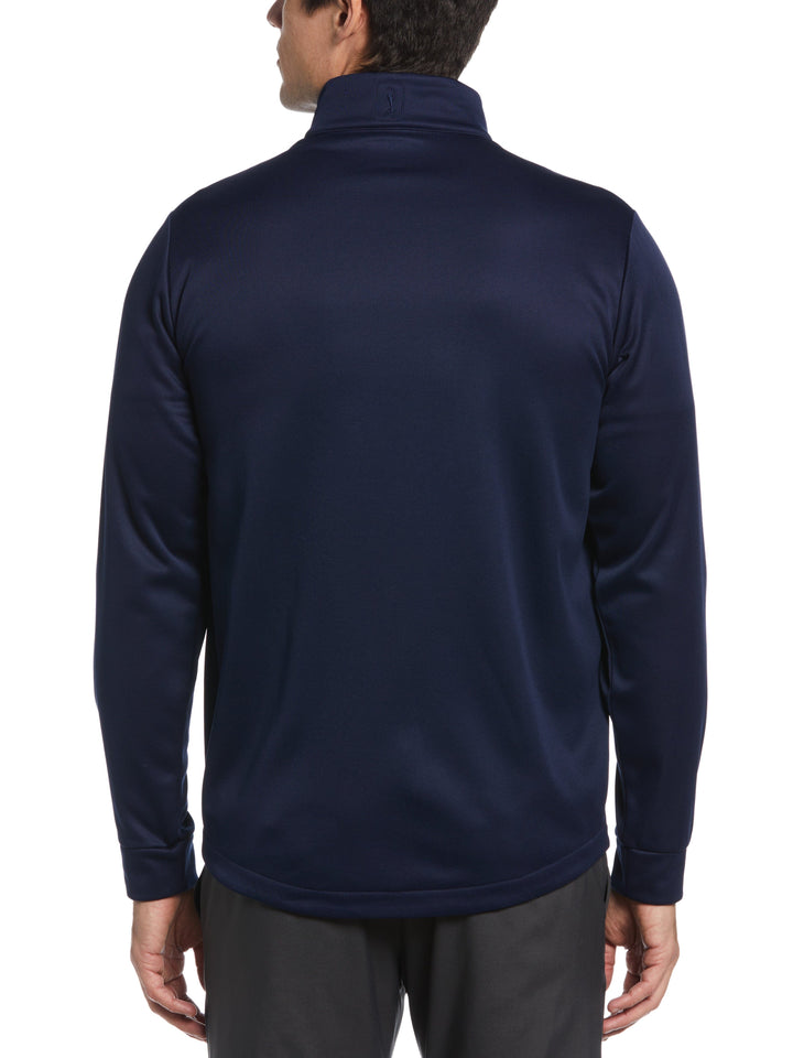 Ultrasonic Print Full Zip Golf Base Layer (Peacoat) 