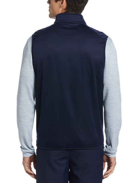 Ultrasonic Print Full Zip Golf Vest (Peacoat) 
