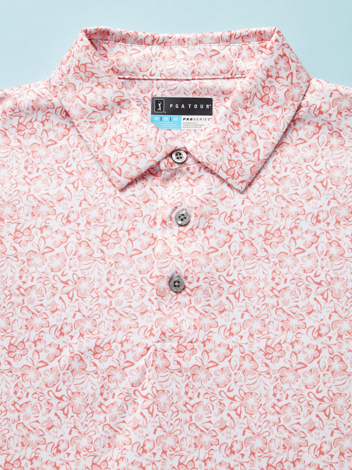Men's Vacation Floral Print Golf Polo