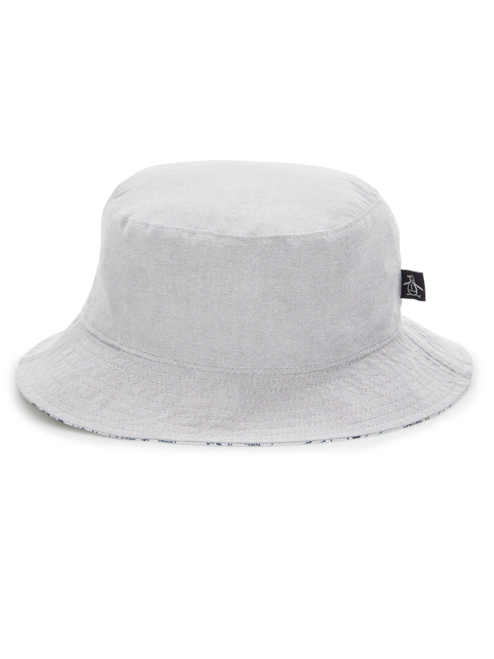 Vacation Reverse Bucket Hat  (Bright White) 