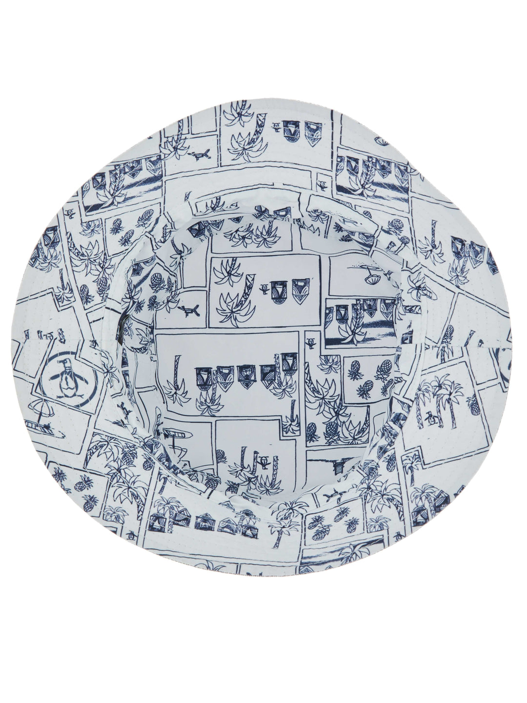 Vacation Reverse Bucket Hat  (Bright White) 