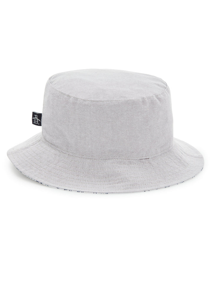 Vacation Reverse Bucket Hat  (Bright White) 