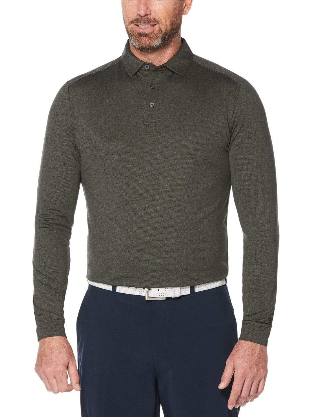 Men's Ventilated Long Sleeve Polo