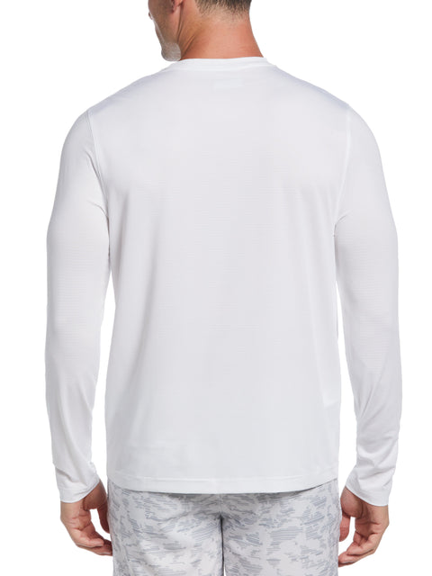 Ventilated Long Sleeve Tennis Tee (Bright White) 