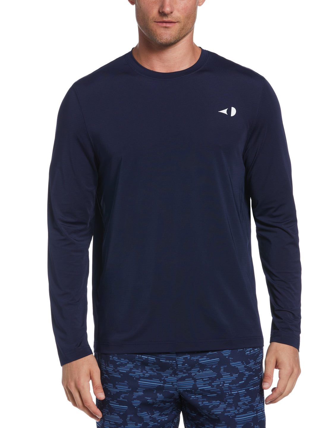 Ventilated Long Sleeve Tennis Tee (Peacoat) 