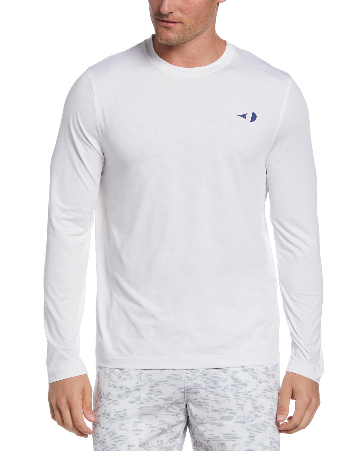 Ventilated Long Sleeve Tennis Tee (Bright White) 