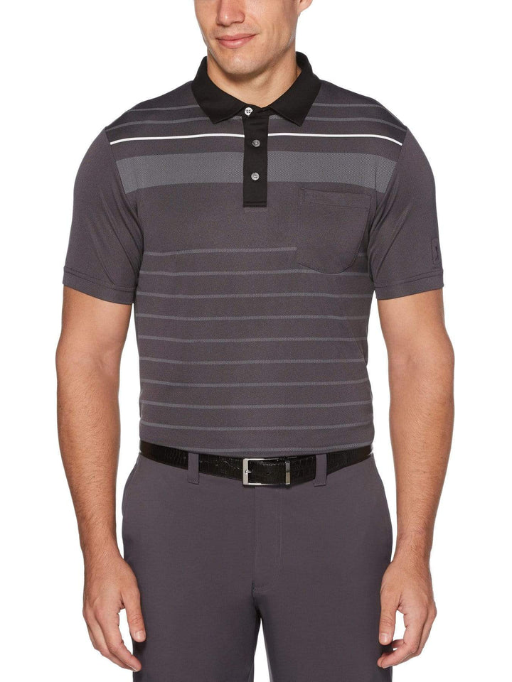Men's Vintage Panel Stripe Soft Polo