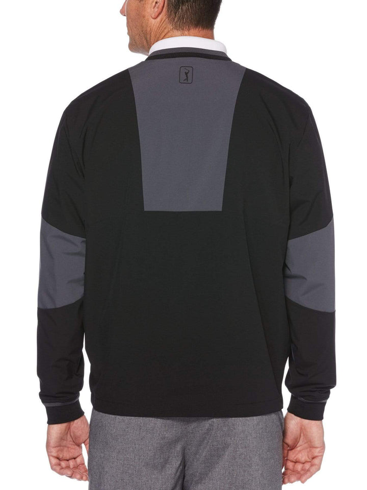 Men's Water Repellent Pieced Lined Sweater