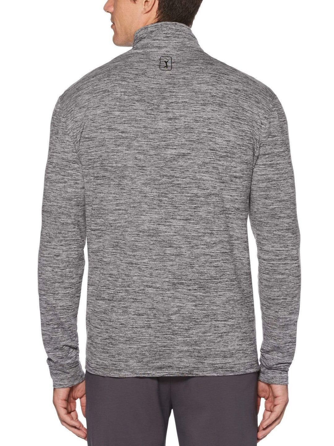 Men's Water Repellent Pigment Print Quarter-Zip Sweater