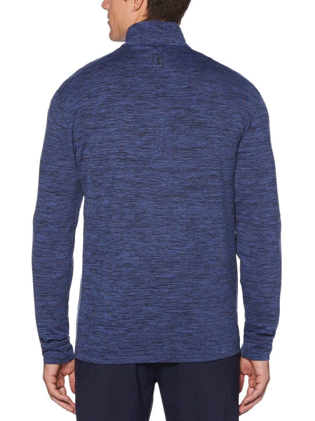 Men's Water Repellent Pigment Print Quarter-Zip Sweater