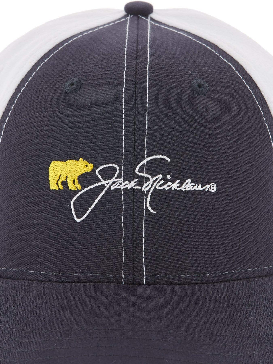 Weather Resistant Nylon Golf Hat (Navy/White) 