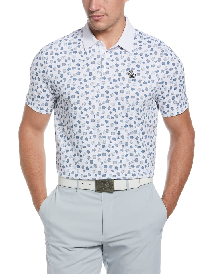 Men's Whimsical Earl Print Golf Polo