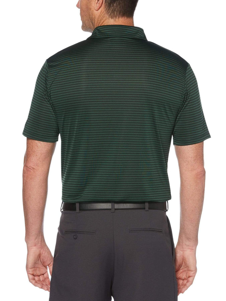 Men's Yarn Dyed Feeder Stripe Short Sleeve Polo