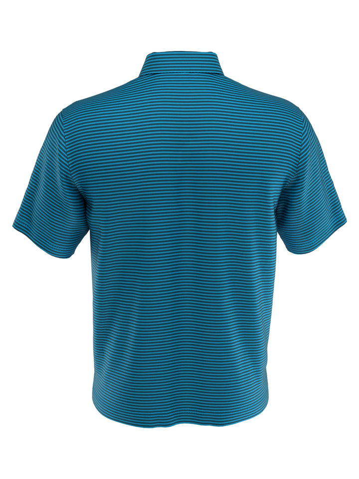 Men's Yarn Dyed Feeder Stripe Short Sleeve Polo