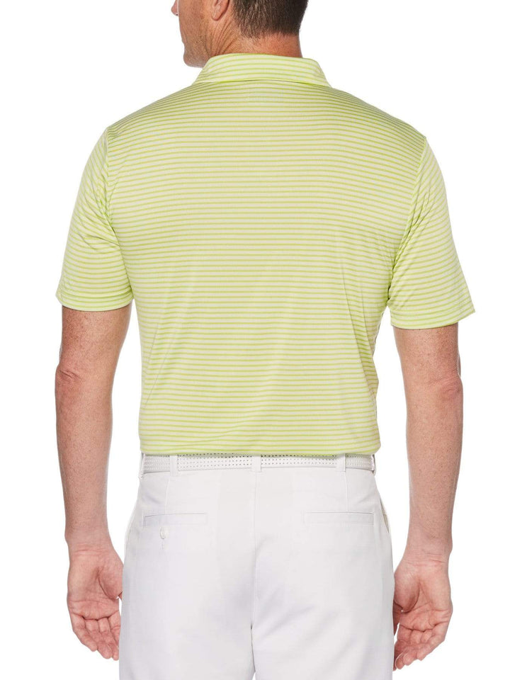 Men's Yarn Dyed Feeder Stripe Short Sleeve Polo