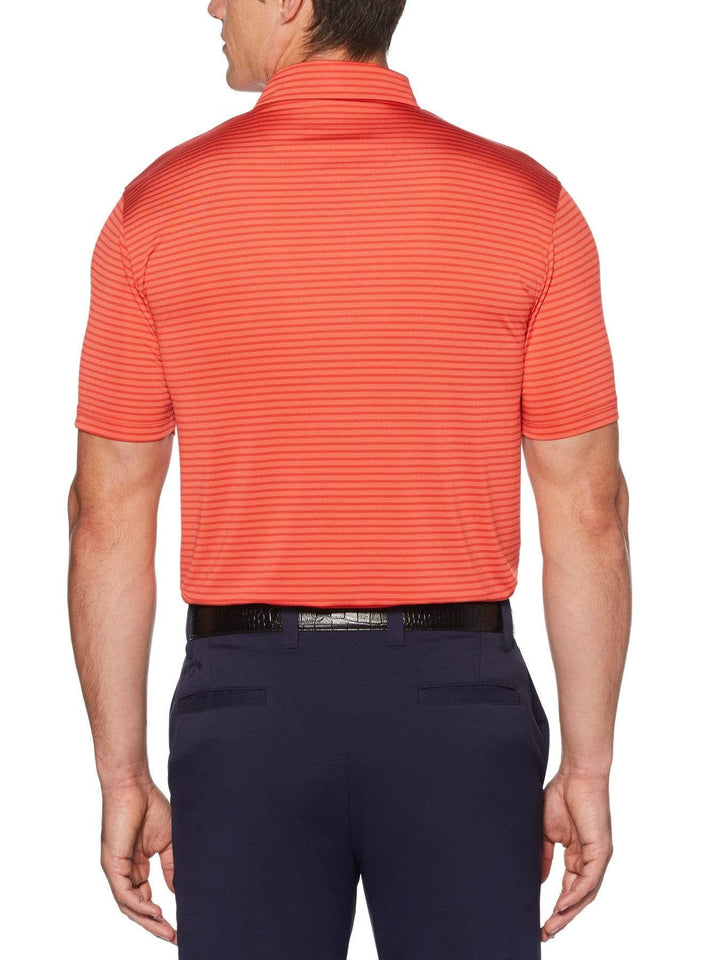 Men's Yarn Dyed Feeder Stripe Short Sleeve Polo