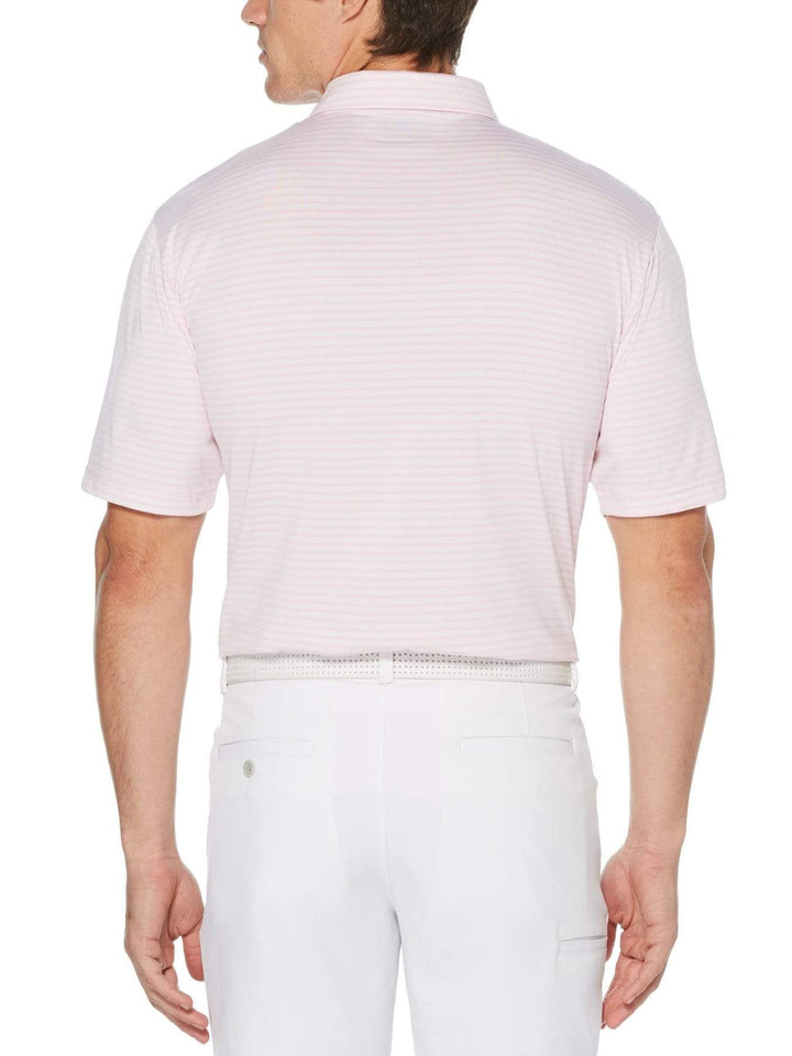 Men's Yarn Dyed Feeder Stripe Short Sleeve Polo