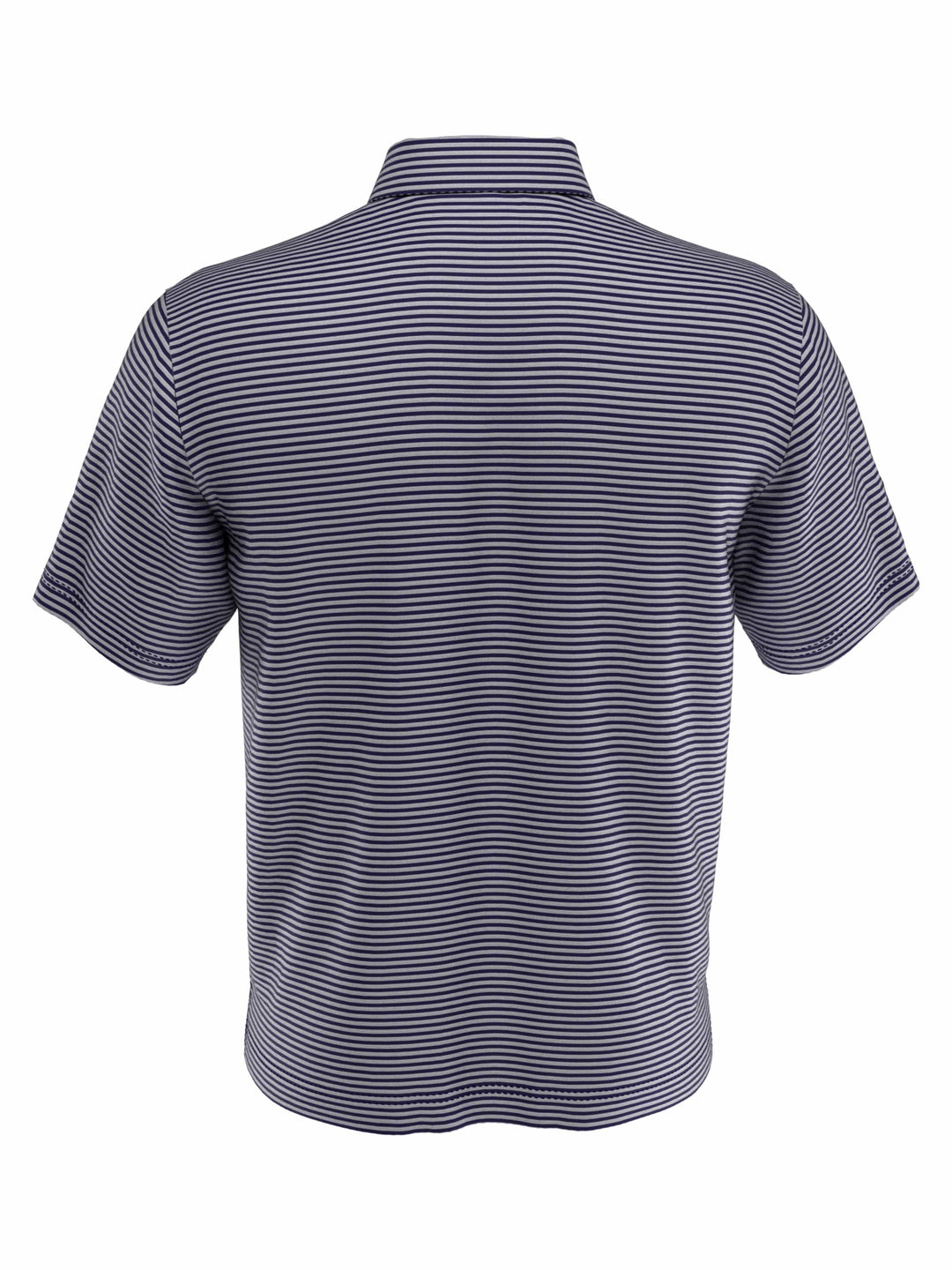 Men's Yarn Dyed Feeder Stripe Short Sleeve Polo