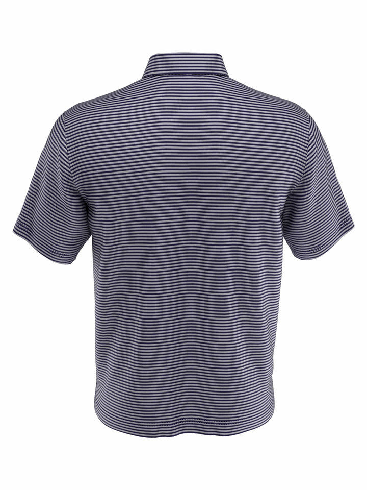Men's Yarn Dyed Feeder Stripe Short Sleeve Polo